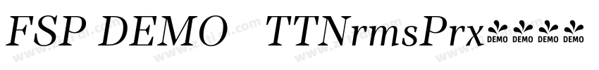 FSP DEMO   TTNrmsPrx字体转换